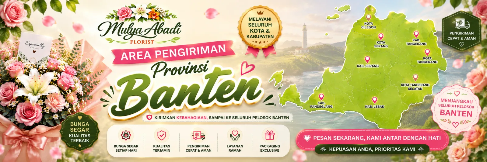 Area pengiriman Banten