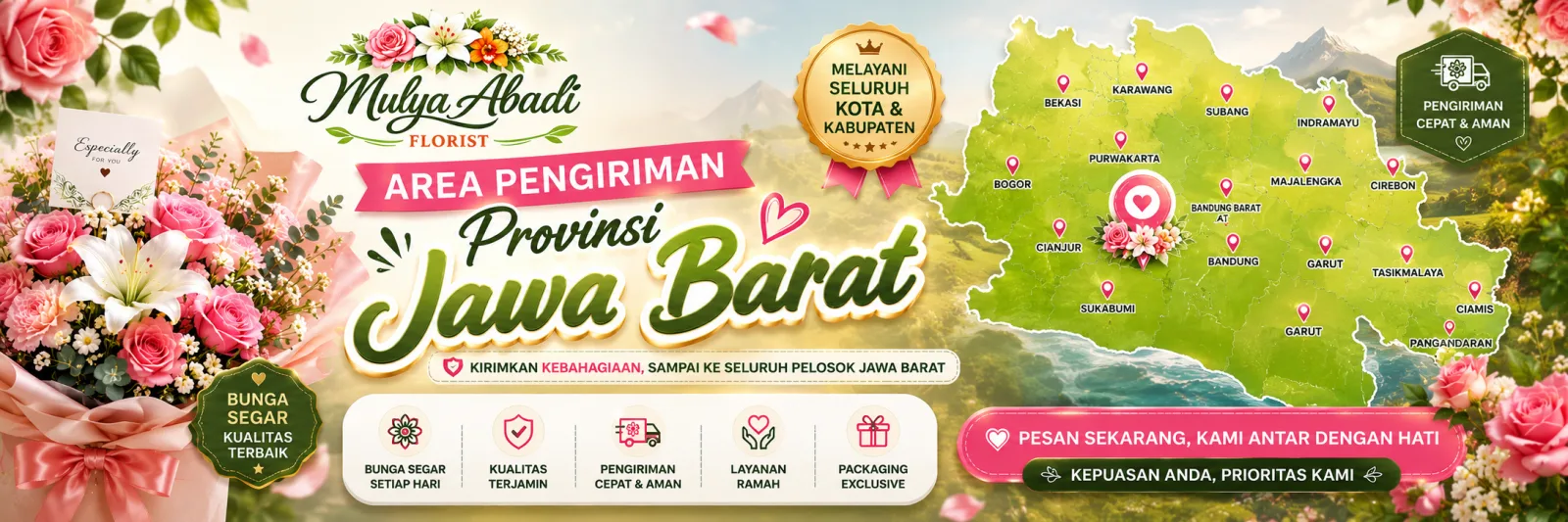 Area pengiriman Jawa Barat