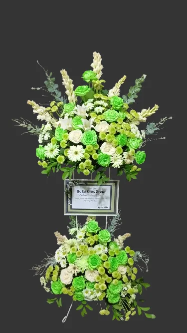 Standing Flower Selamat 001 - Mulya Abadi Florist
